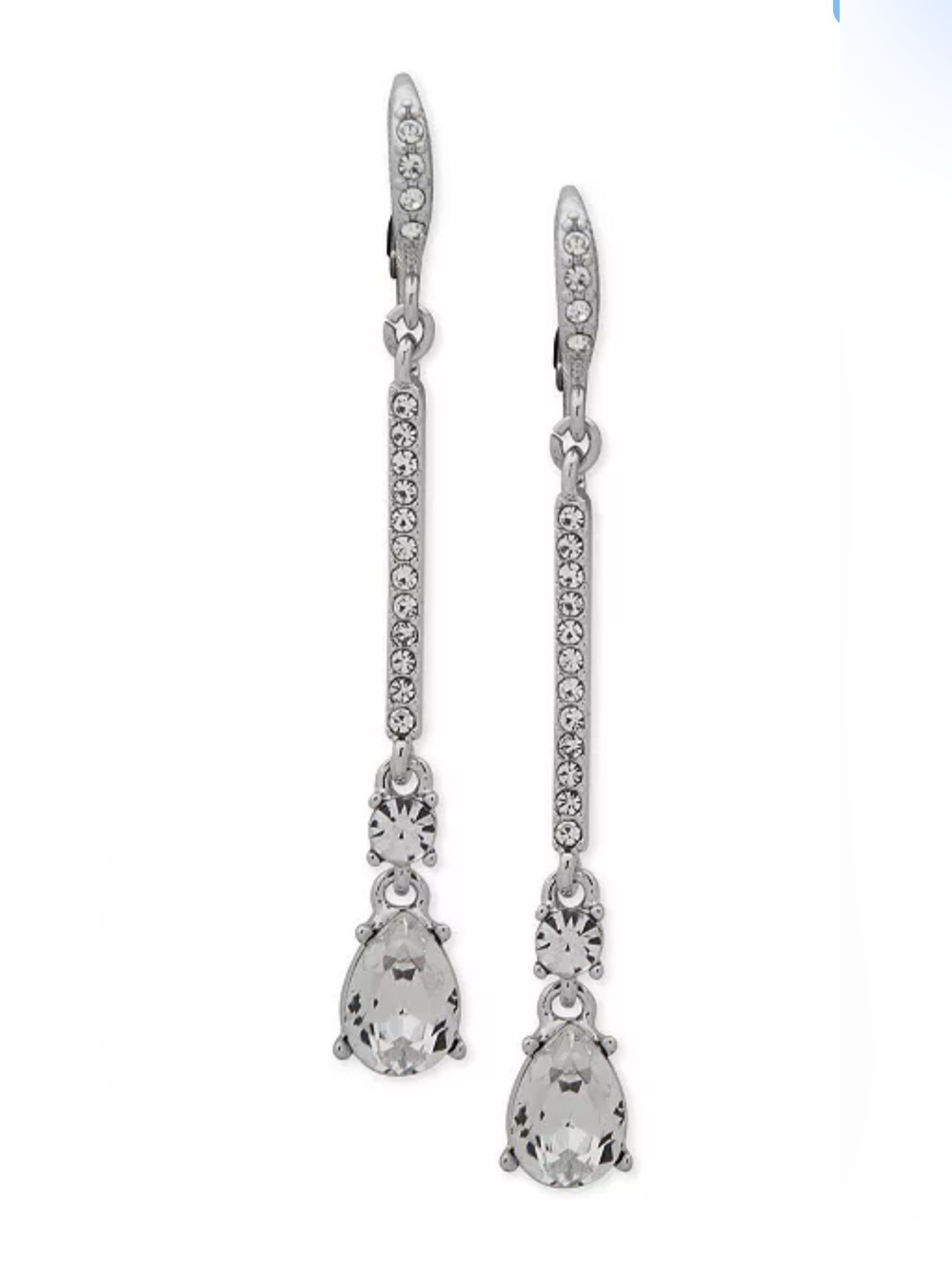 Givenchy
Crystal Linear Drop Earrings